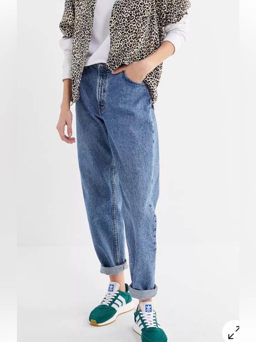 L.L. BEAN Vintage High Rise Relaxed Fit Mom Jeans 14P